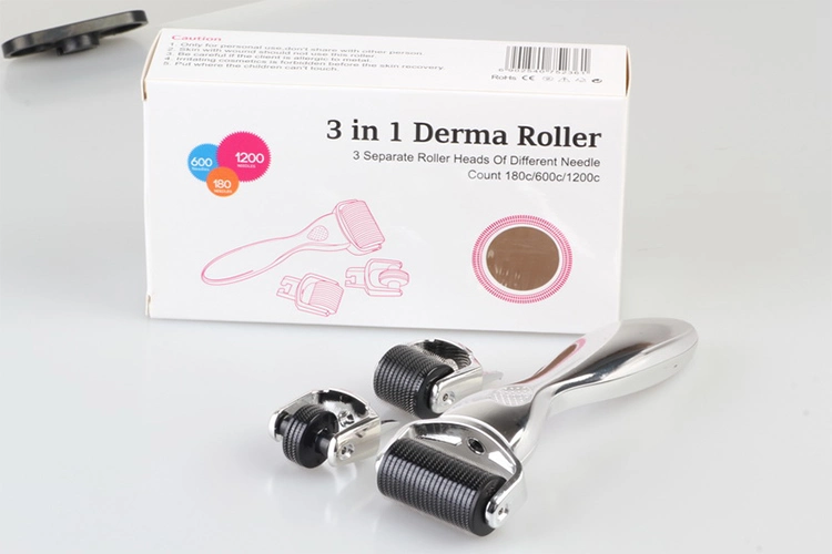 OEM / ODM tùy chỉnh thương hiệu 3 In 1 Drs Derma Roller For Anti Aging Stainless Steel Titanium 3